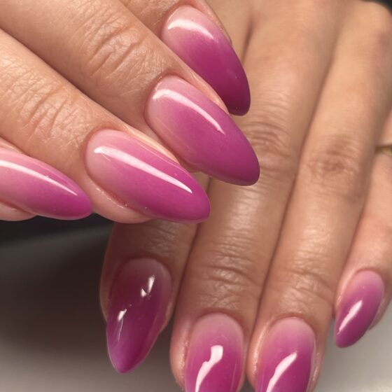 NYC Nail Art Portfolio by Rachael Starr, NYC nail artist simple nail art pink ombre